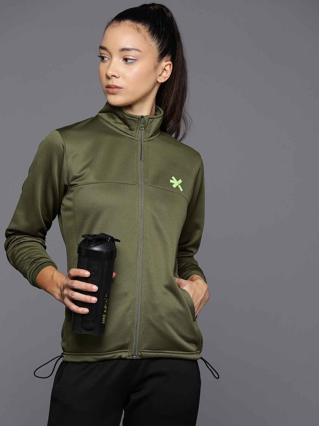 Buy HRX By Hrithik Roshan Running Fleece Sweatshirt - Sweatshirts for ...