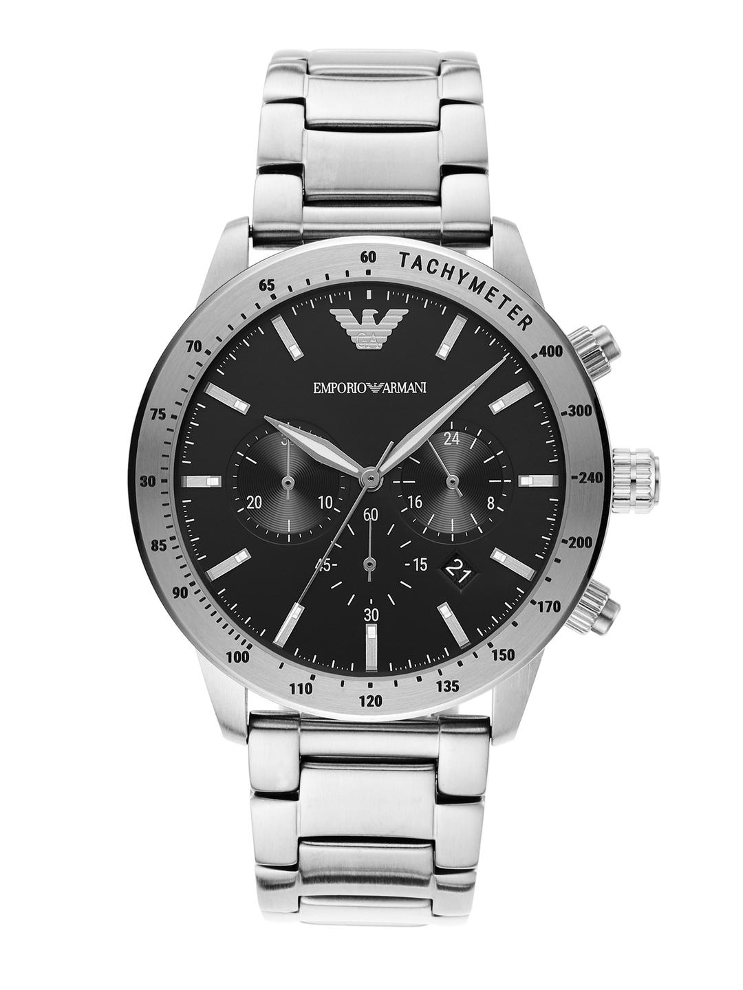 Buy Emporio Armani Men Silver Toned Analogue Watch AR11241 - Watches ...