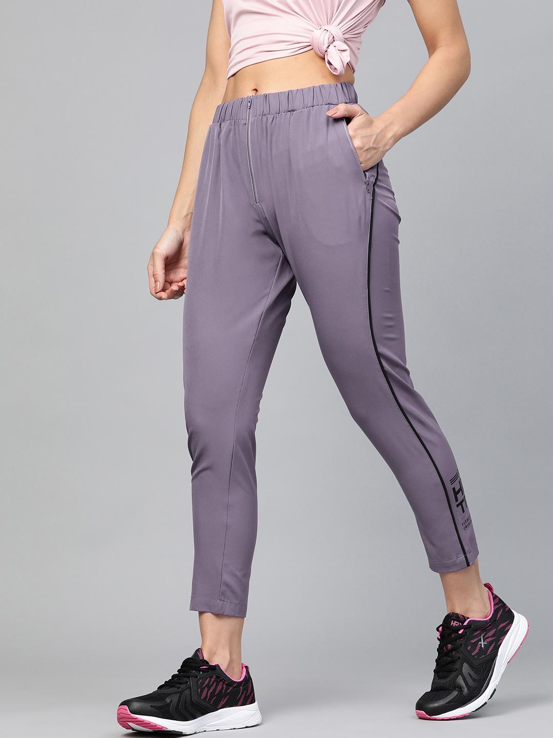 Buy HRX By Hrithik Roshan Women Purple Sage Slim Fit Rapid Dry Training ...