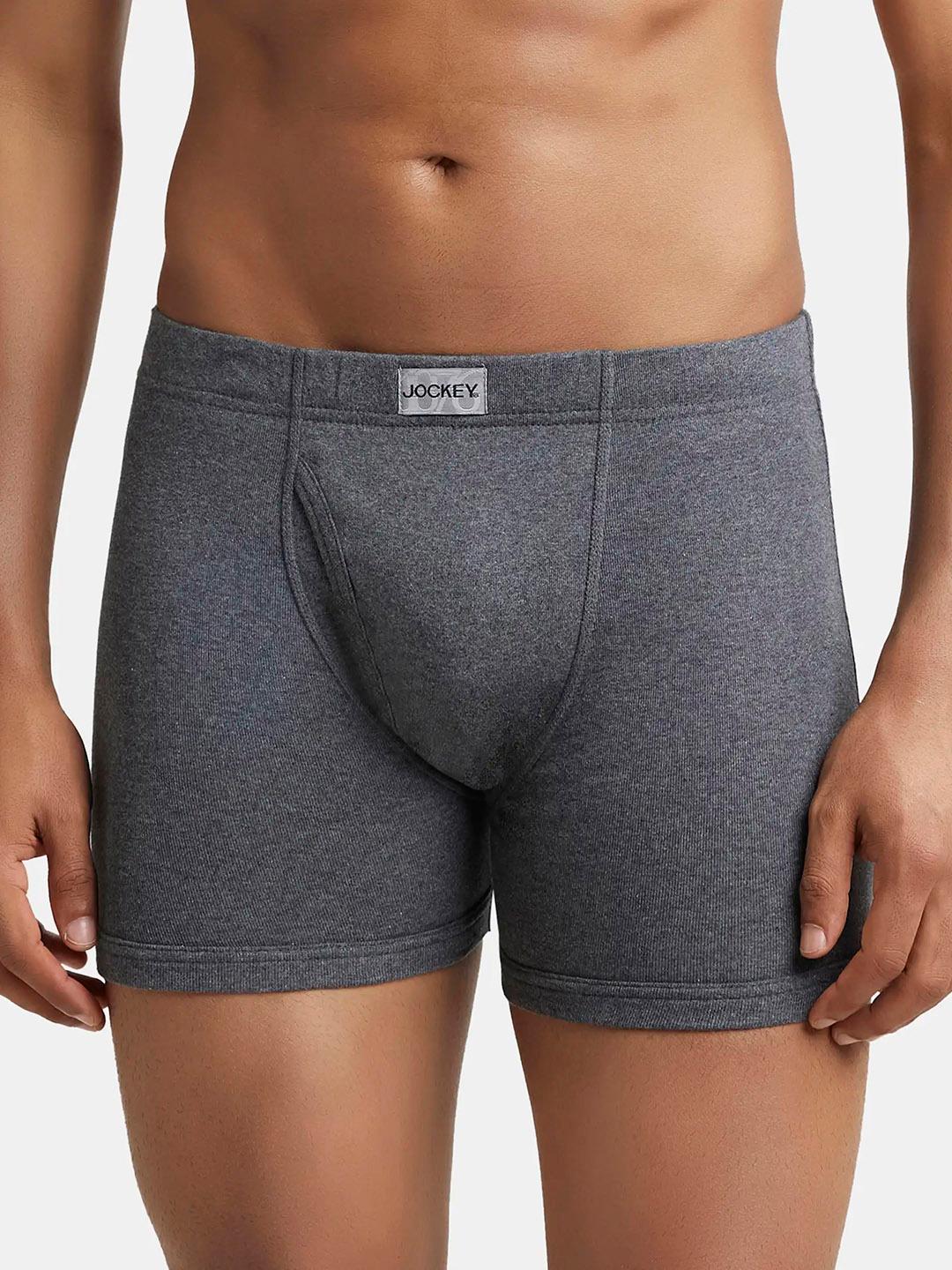 Buy Jockey Combed Cotton Rib Boxer Brief With Ultrasoft And Durable Waistband 8008 -  - Apparel for Men