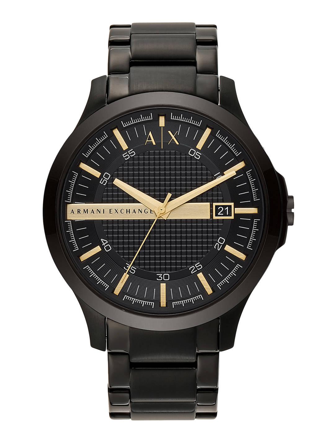 Buy Armani Exchange Men Black Hampton Analogue Watch AX2413 - Watches ...