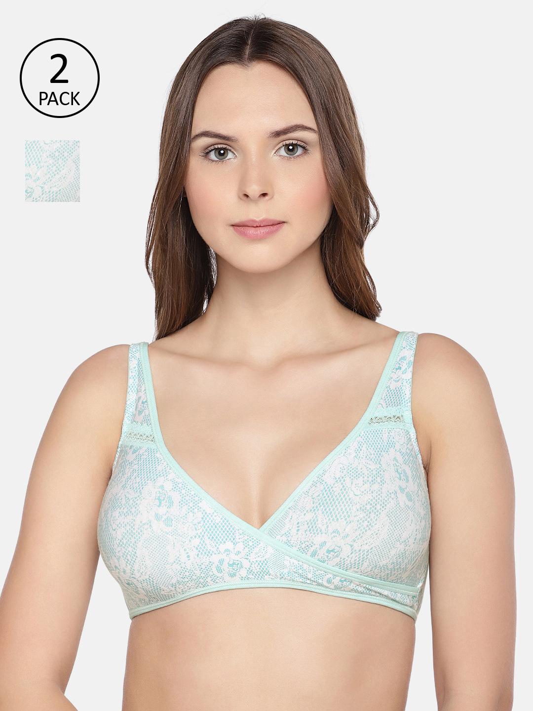 Buy Inner Sense Pack Of 2 Bamboo Cotton Non Padded Everyday Maternity & Nursing Bra - - Apparel for Women