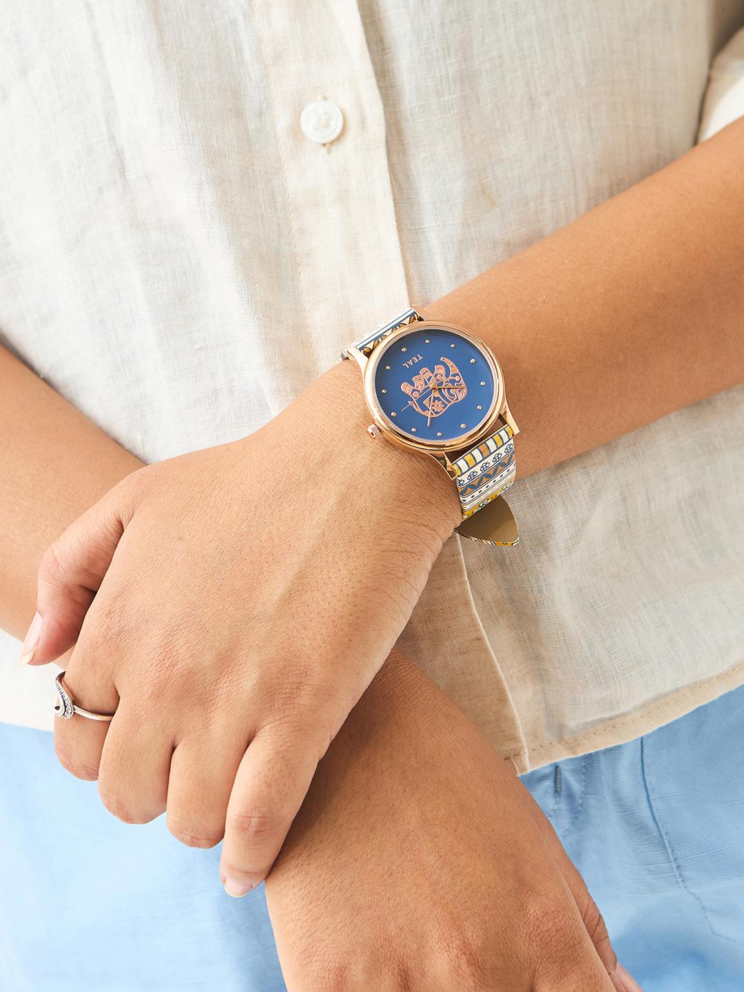 Buy TEAL BY CHUMBAK TEAL Aztec Wrist Watch 8907605100482 - Watches for ...