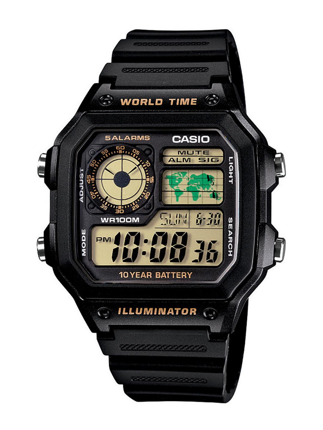 Buy Casio Youth Digital AE 1200WH 1BVDF Black Digital Dial Resin D098 - - Accessories for Men