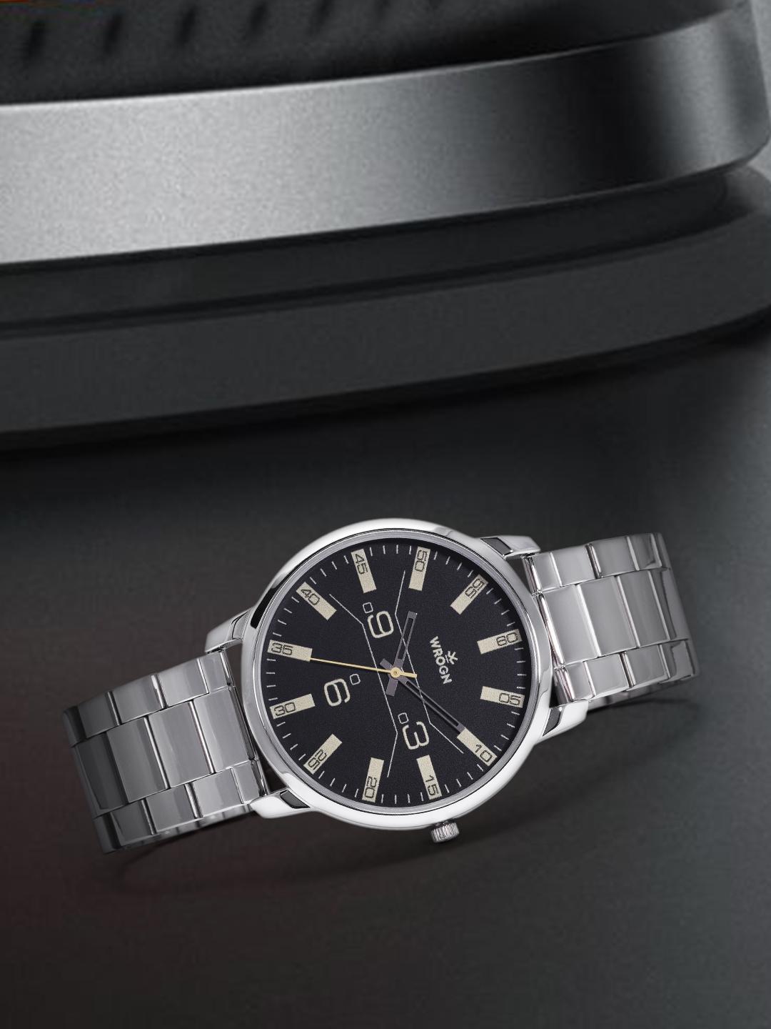 Buy WROGN Men Black Analogue Watch WRG00041B - - Accessories for Men