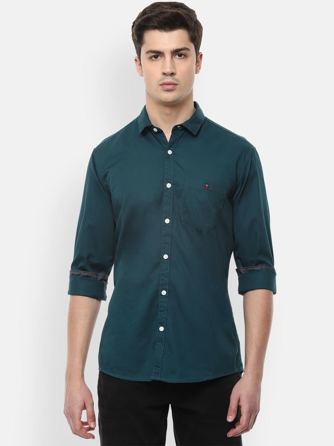 Men Slim Fit Over Dyed Soft Handfeel Full Sleeve Casual Shirt