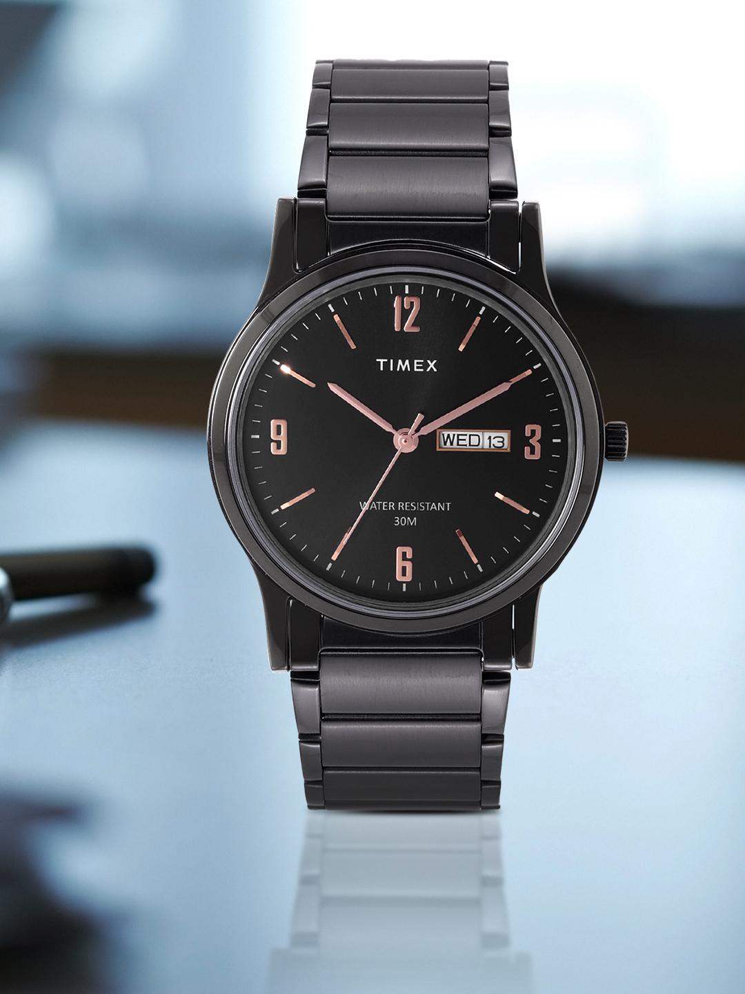 Timex R433 Buy Timex Trendline Round 21mm Black Dial Analog Men Watch TW000R438 ...