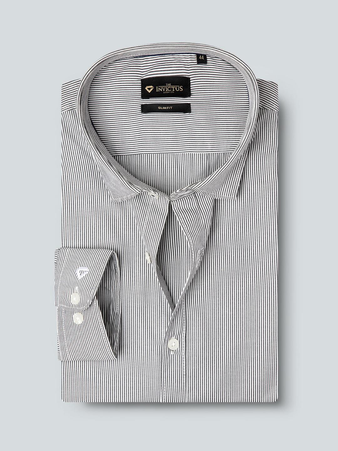 Invicta Gray Cotton Men T-Shirt