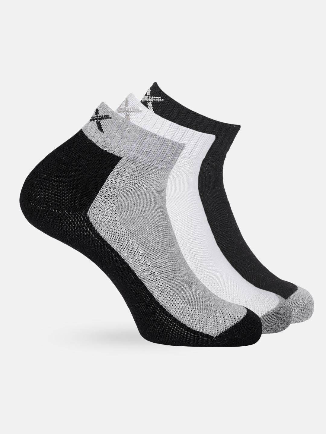 Buy HRX By Hrithik Roshan Men Quarter Length Pack Of 3 Quick Dry Socks - - Accessories for Men