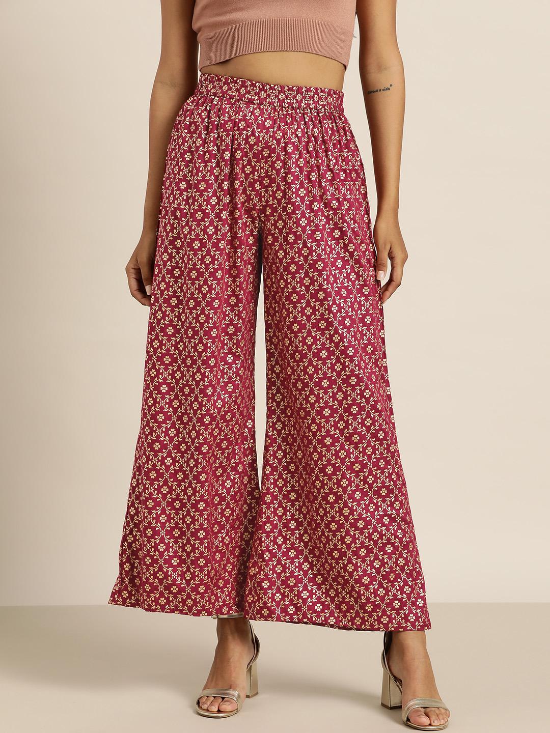 Shae by SASSAFRAS Women Grey Ethnic Motifs Printed Kurta with Trousers main image 0