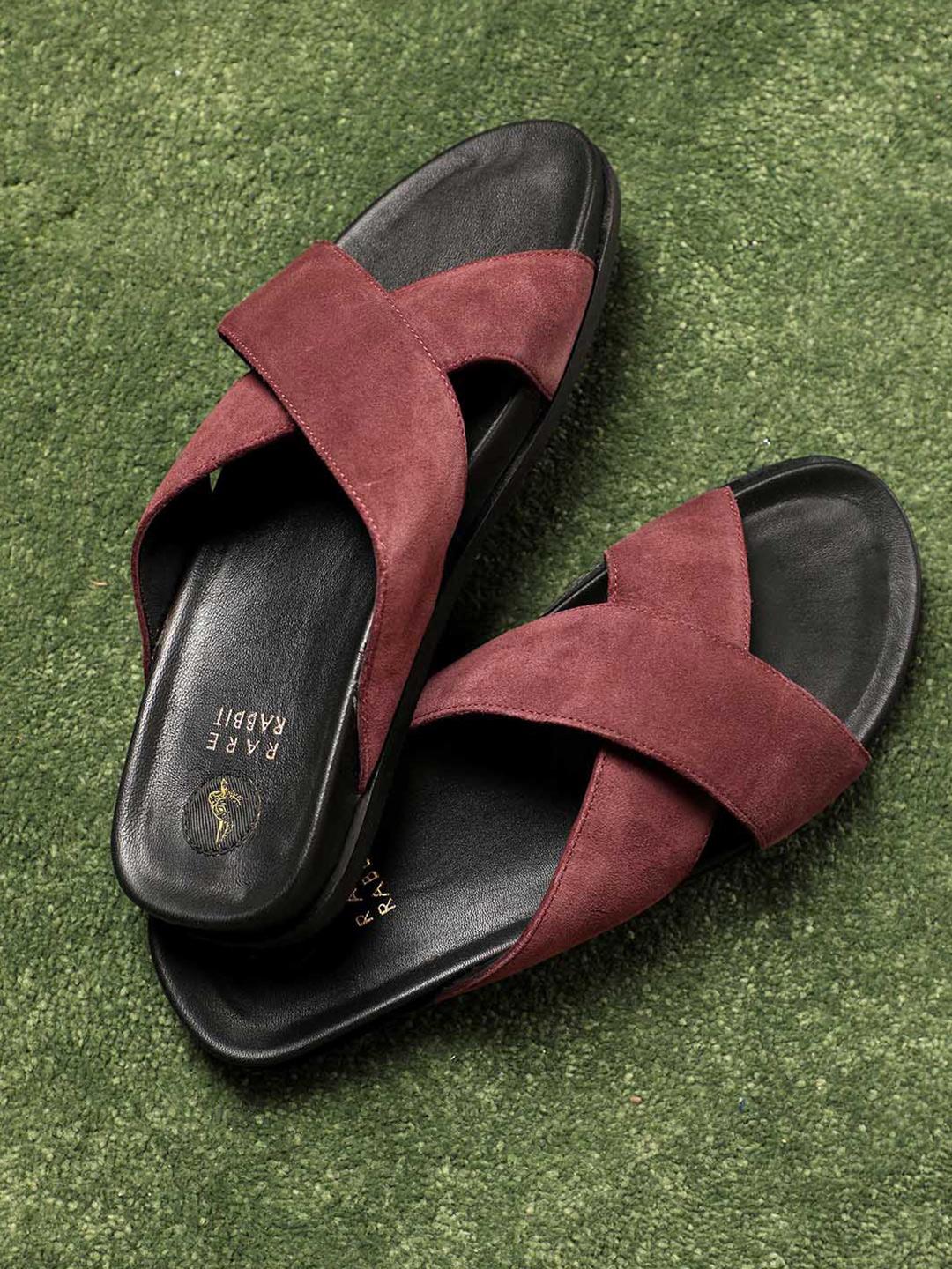 Rare Rabit Shoe Buy RARE RABBIT Men Maroon Colourblocked Leather Oxfords - Casual Shoes ...
