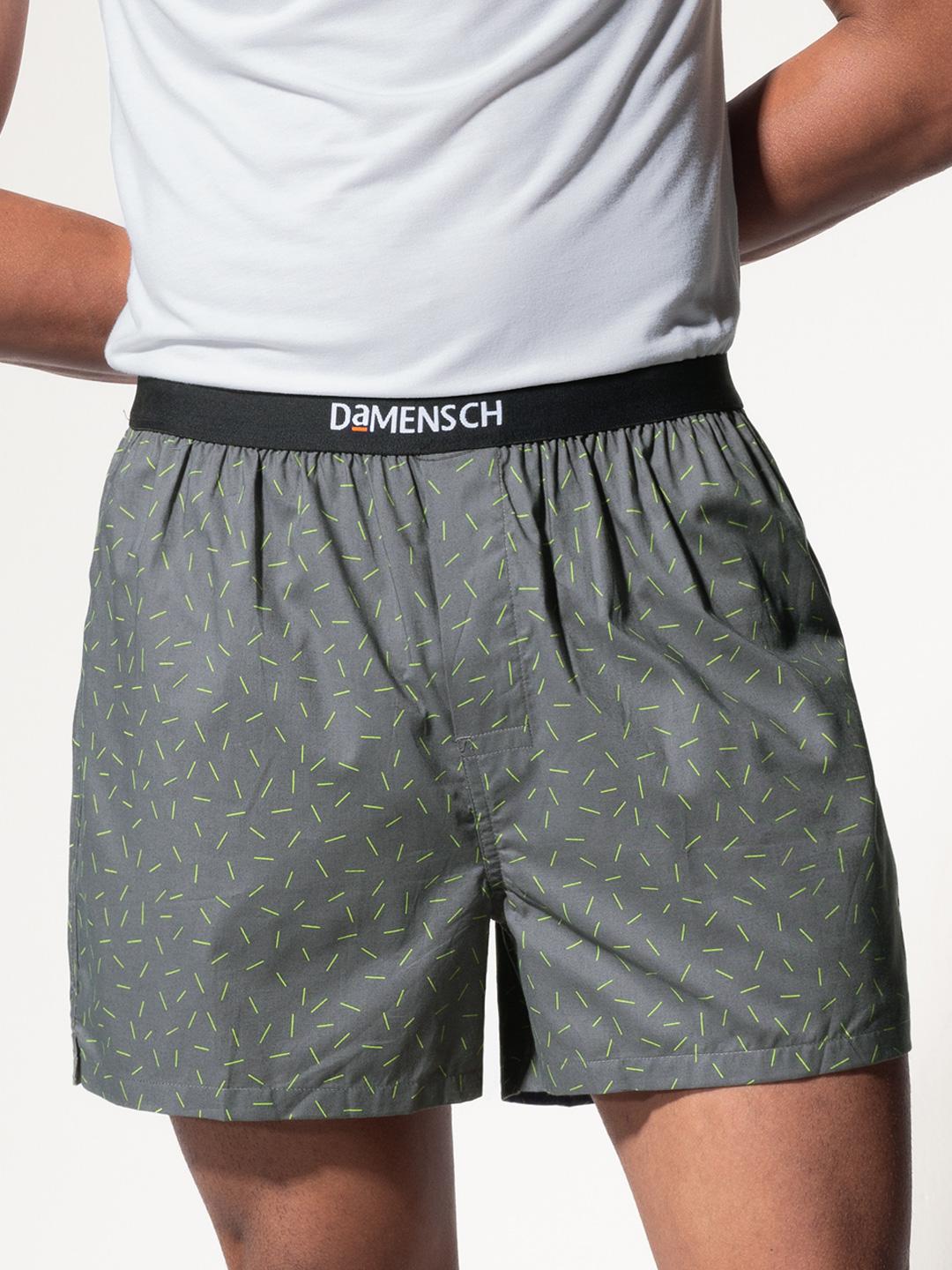 Buy DAMENSCH Men Breeze Printed Ultra Light Cotton Regular Fit Inner Boxer DAM PRIN SBX ABG - - Apparel for Men