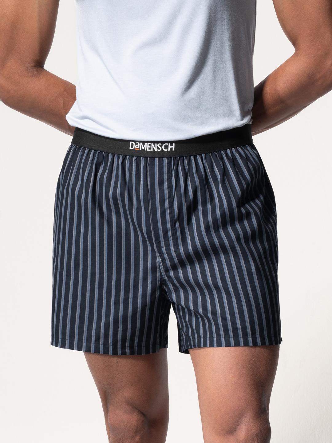 Buy DAMENSCH Men Striped Ultra Light Cotton Regular Fit Inner Boxer - - Apparel for Men