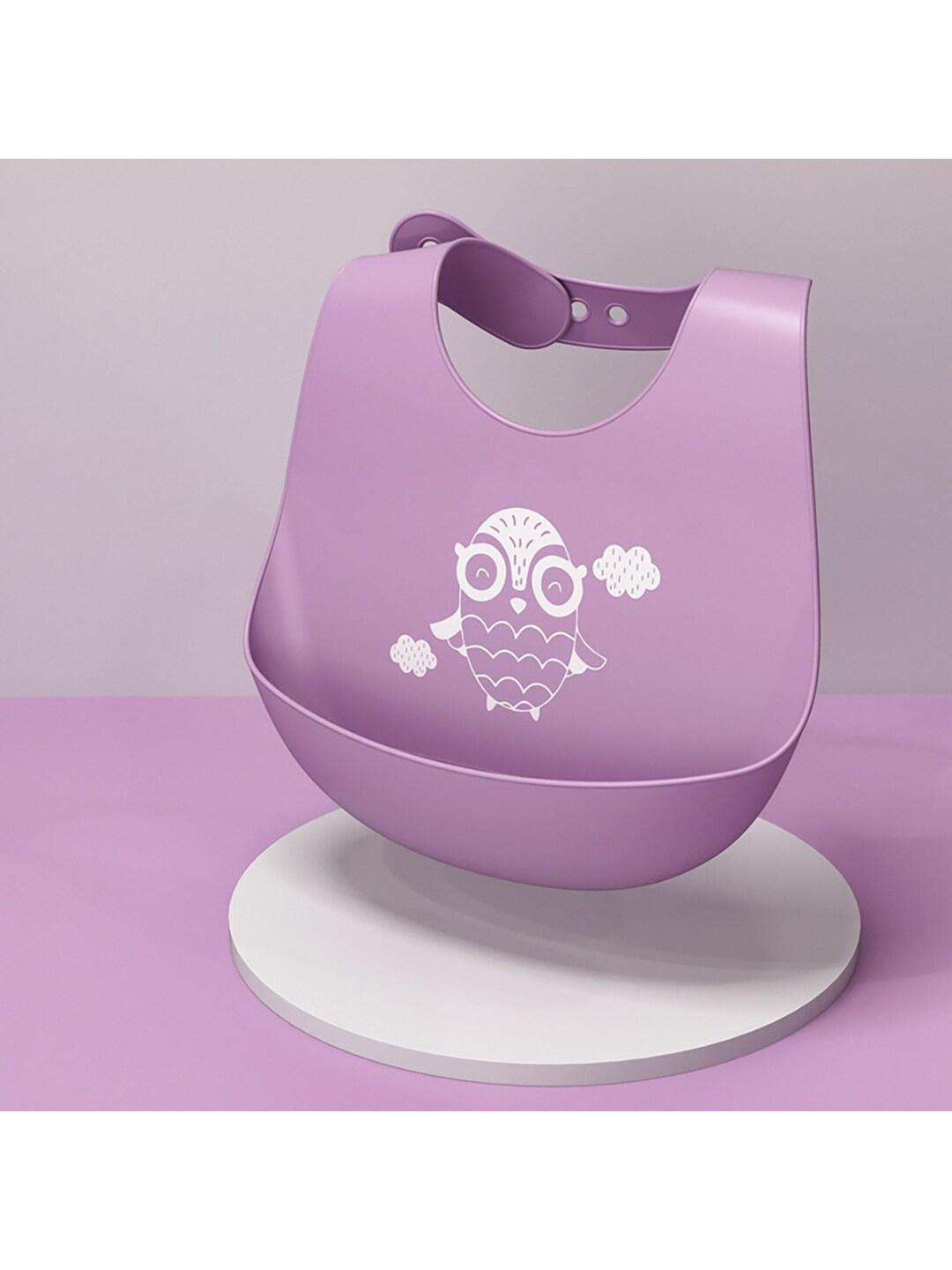 Buy GUCHIGU Infant Kids Purple & White Printed Waterproof Bib - - Accessories for Unisex Kids