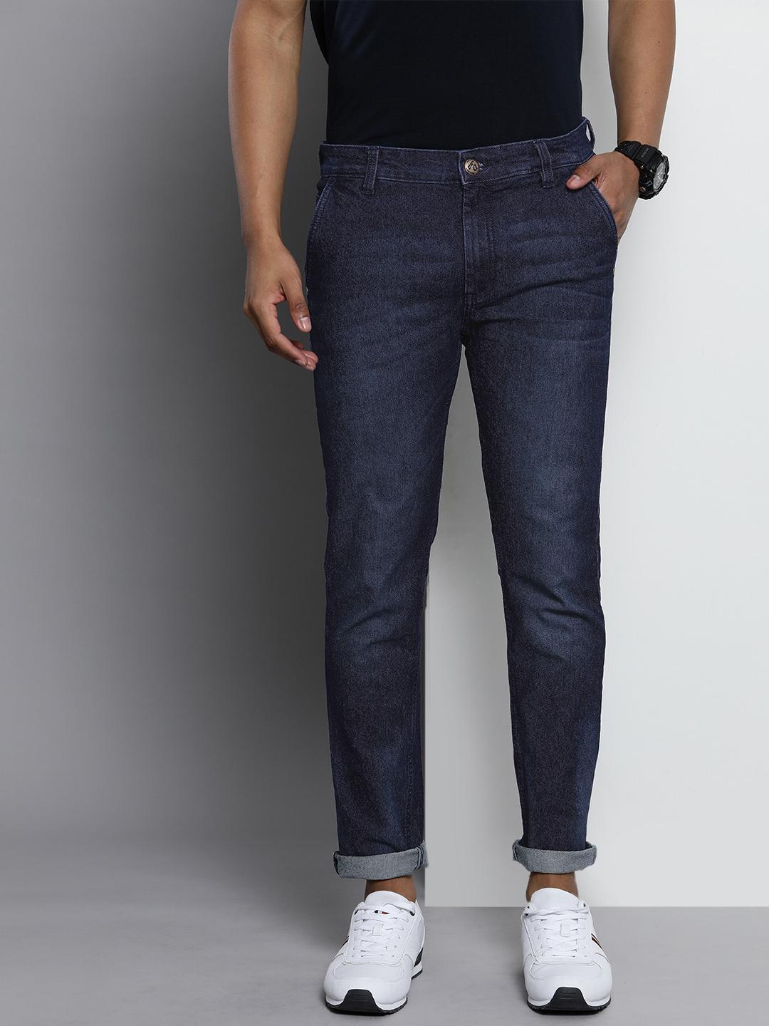 The Indian Garage Co Men Blue Slim Fit Stretchable Jeans