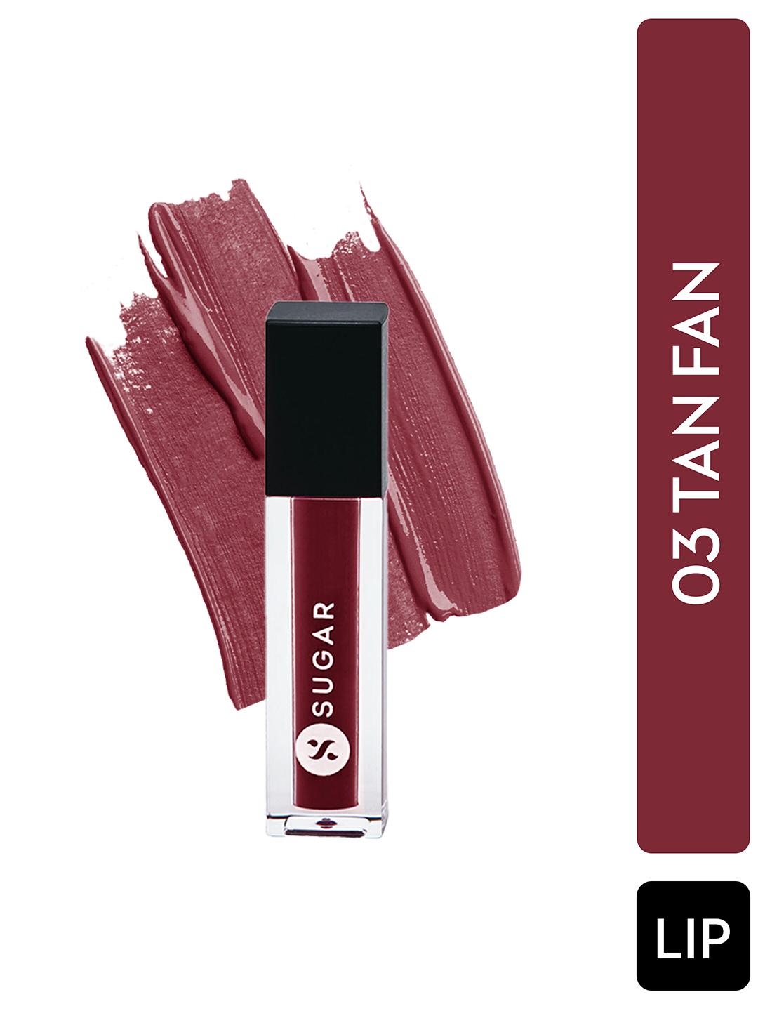 Buy SUGAR Smudge Me Not Mini Liquid Matte Lipstick With Vitamin E 1.1ml Tan Fan 03 - - Personal Care for Women