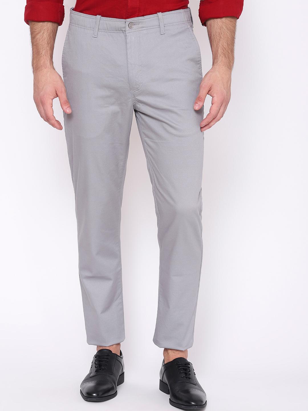 Buy Blackberrys Men Off White B 91 Skinny Fit Trousers - Trousers for ...