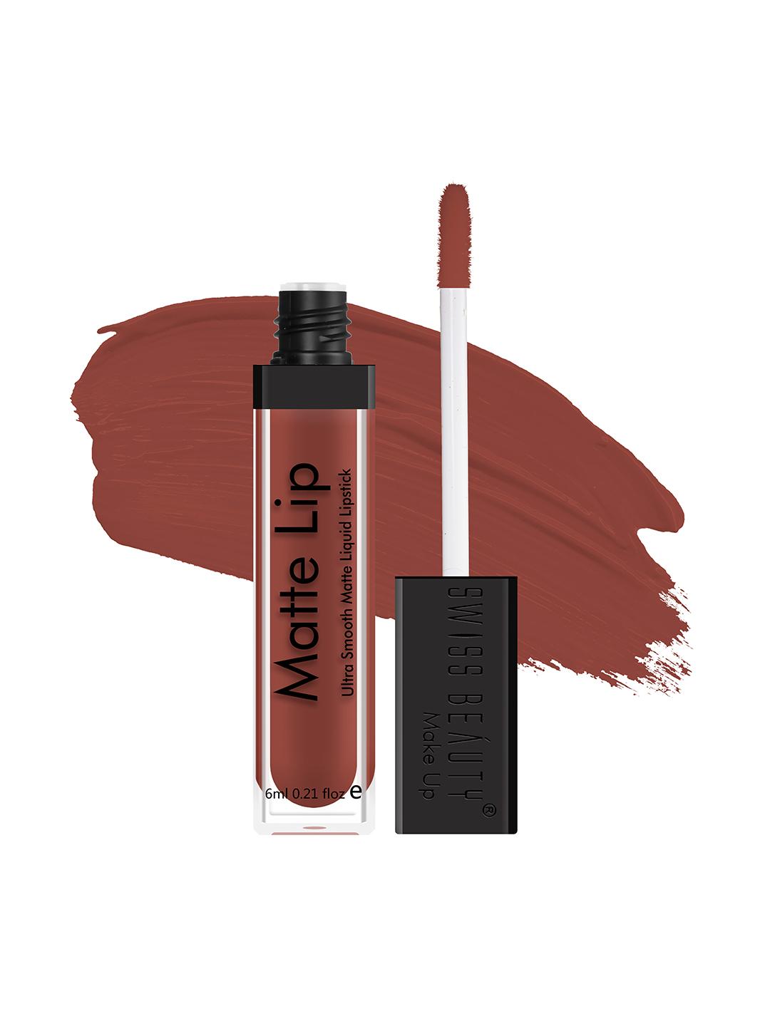 Buy SWISS BEAUTY Ultra Smooth Matte Lip Liquid Lipstick Cafe 3 - - Personal Care for Women