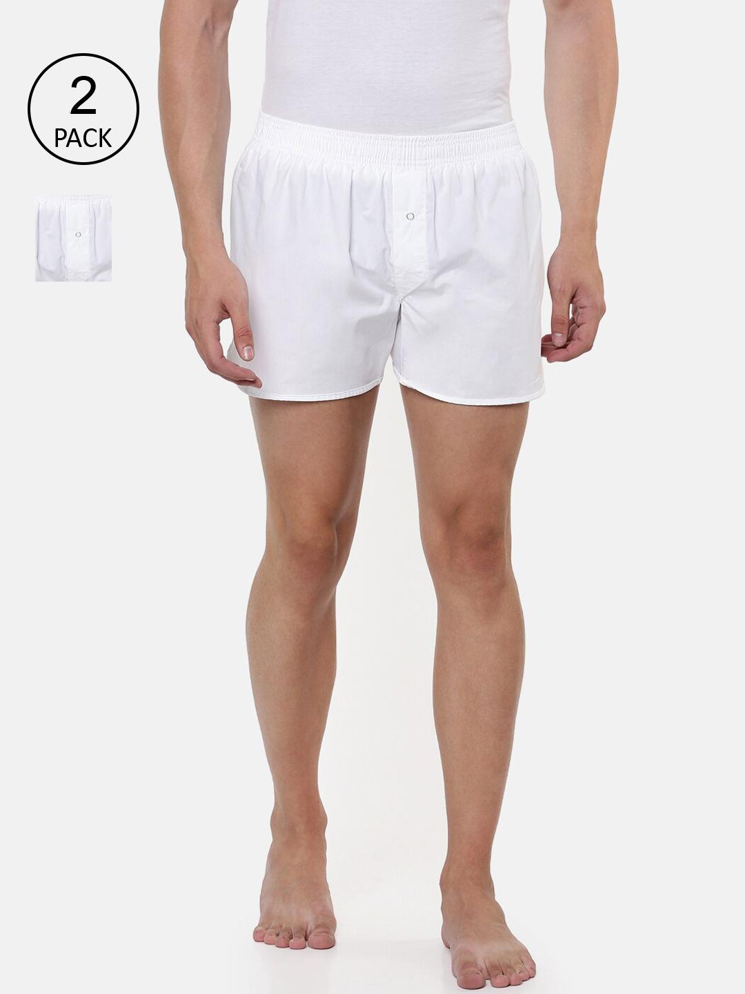 Buy Ramraj Men Pack Of 2 Comfortable Cotton Solid Boxer - Boxers for ...