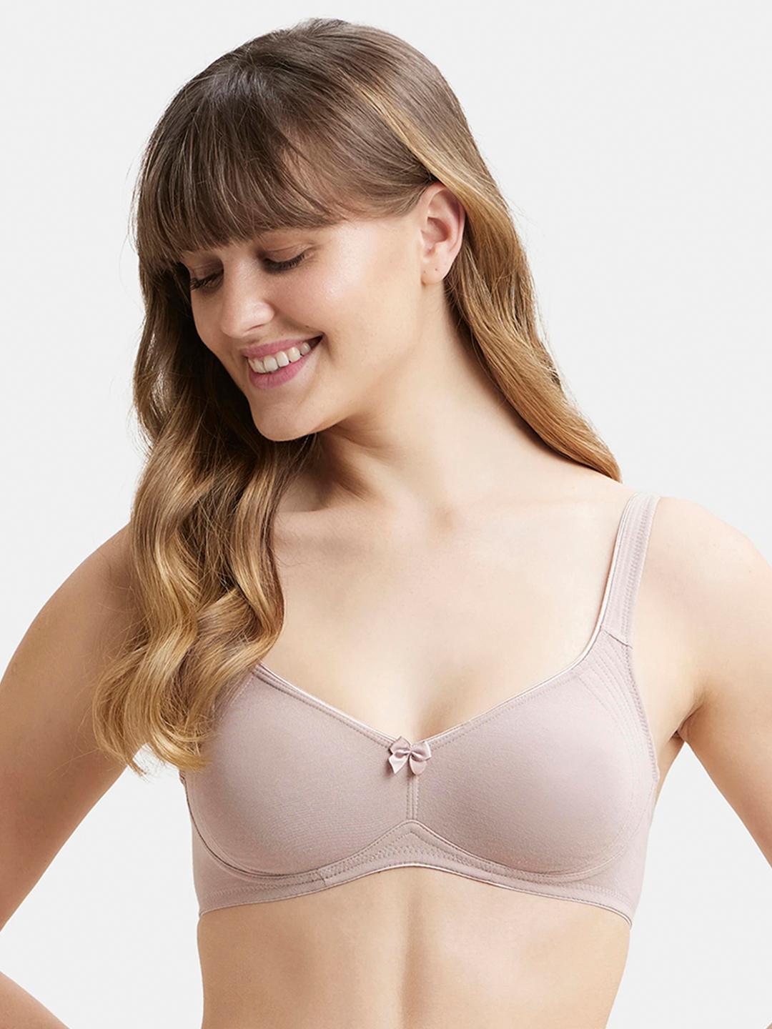Jockey Wirefree Non Padded Super Combed Cotton Full Coverage Everyday Bra-1250