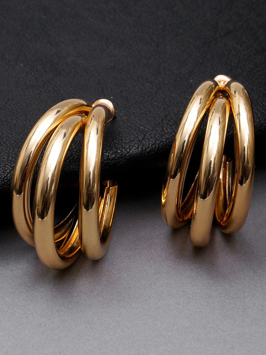 Buy KARATCART Gold Plated Hoop Earrings -  - Accessories for Women