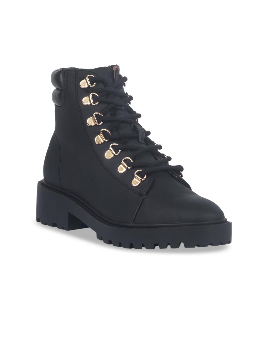 Buy London Rag Black Block Heeled Boots - - Footwear for Women