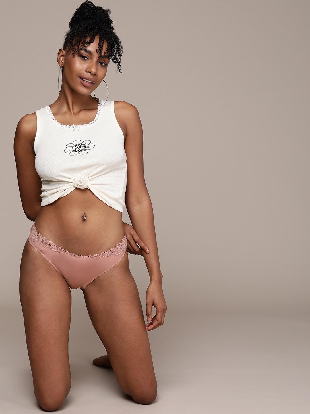Buy Calvin Klein Underwear Lace Detail Bikini Briefs QF6398ADVLZ - - Apparel for Women