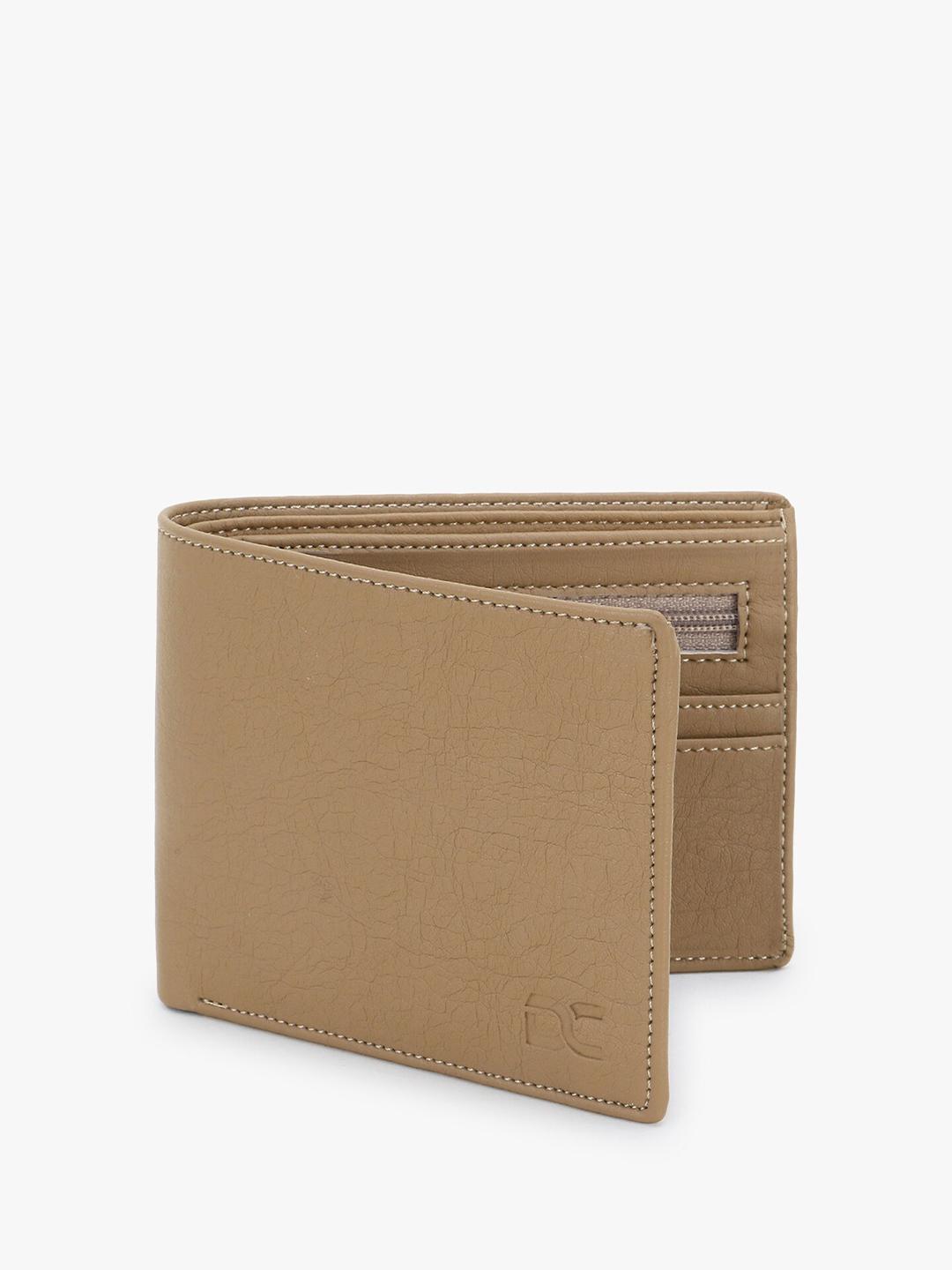 Buy Dezire Crafts Men Beige Textured Two Fold Wallet - - Accessories for Men