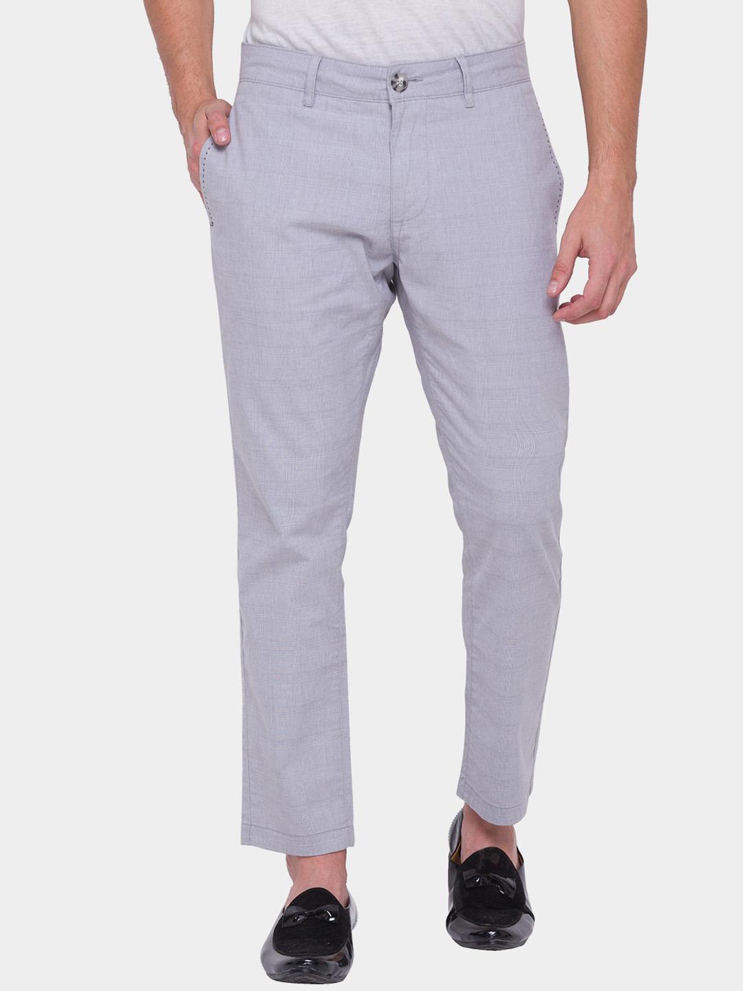 Grey Cropped Fit Men's Chinos by Being Human Clothing