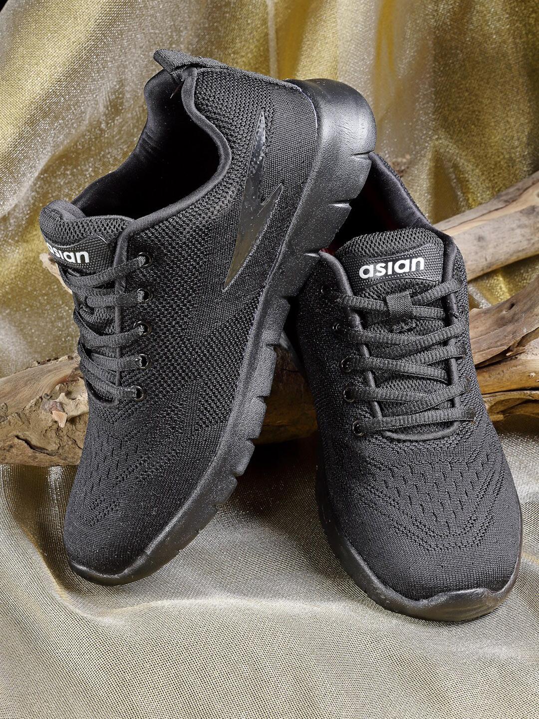 Buy ASIAN Men Black Mesh Running Shoes -  - Footwear for Men