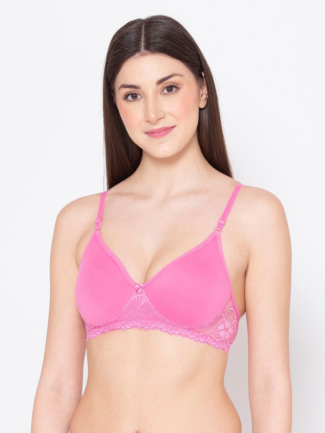 Buy GROVERSONS Paris Beauty Women Pink Non Padded Non Wired T Shirt Bra - - Apparel for Women