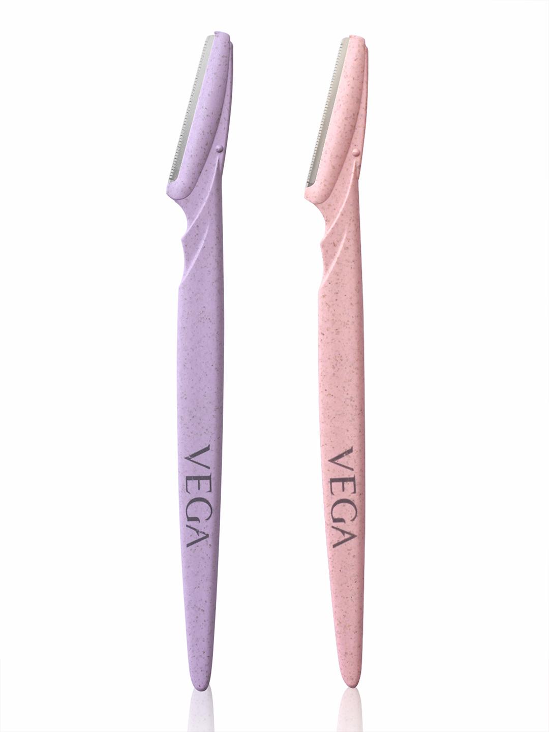 Pink Face Razor Buy VEGA Set Of 2 Smooth Eyebrow Shaper & Face Razor Pink & Purple ...