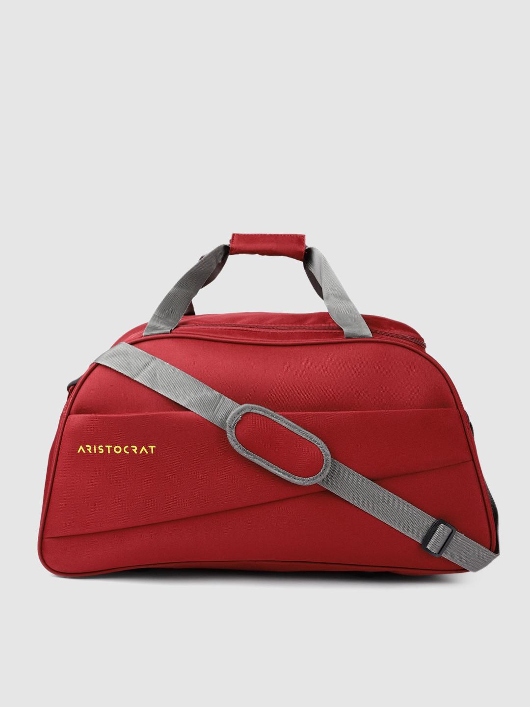 Buy Aristocrat Red Solid Large Duffel Bag - - Accessories for Unisex
