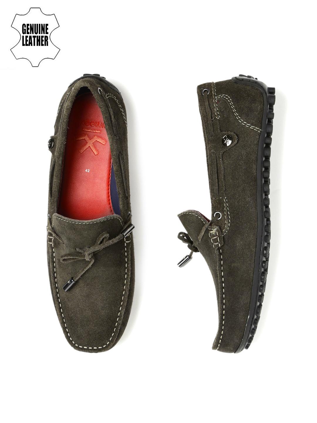 Buy WROGN Men Charcoal Grey Boat Shoes - Casual Shoes for Men 1760873 ...