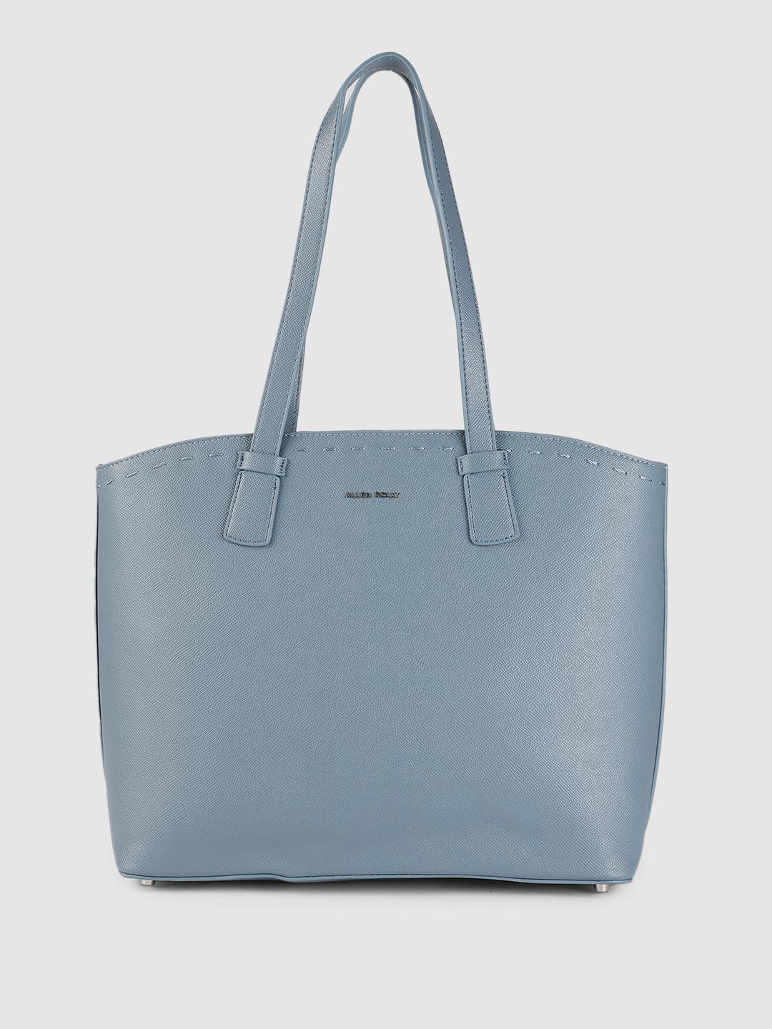 Buy Allen Solly Blue PU Structured Shoulder Bag - Handbags for Women ...