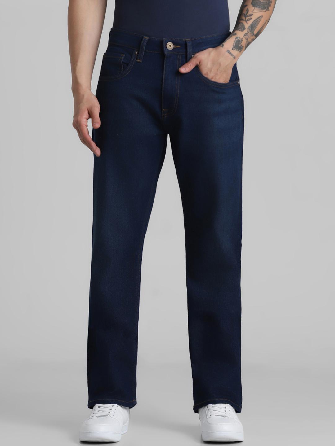 Jack & Jones Men Blue Bootcut Jeans