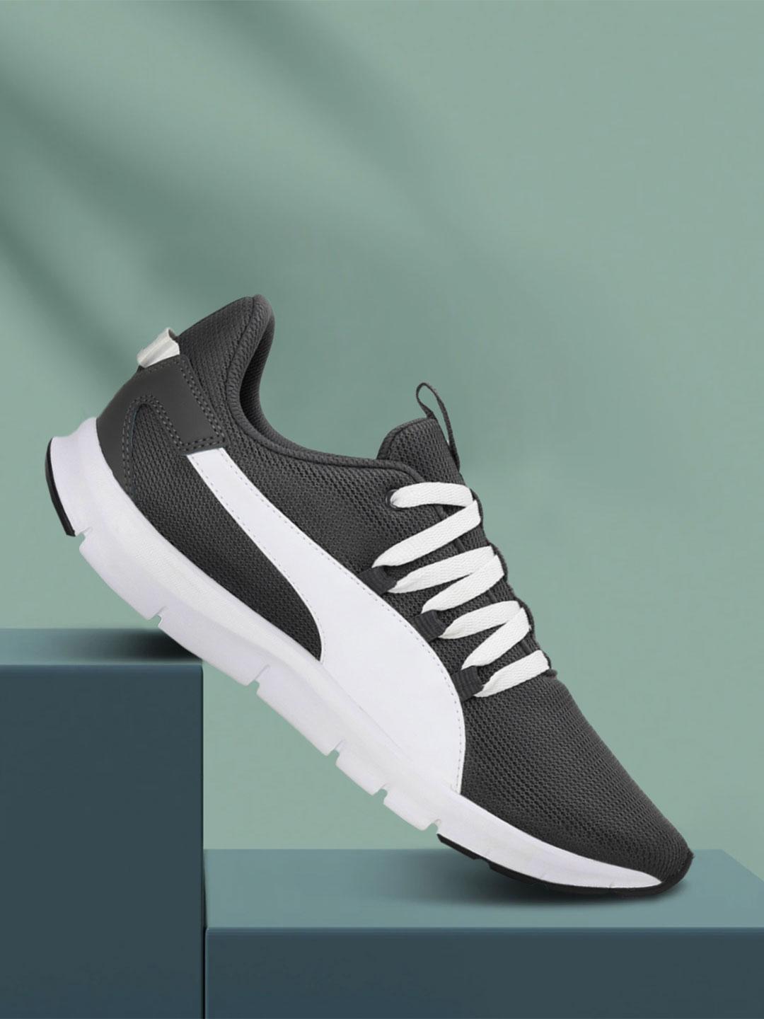 Buy Puma Men Charcoal Grey & White Ealing Running Shoes - - Footwear for Men