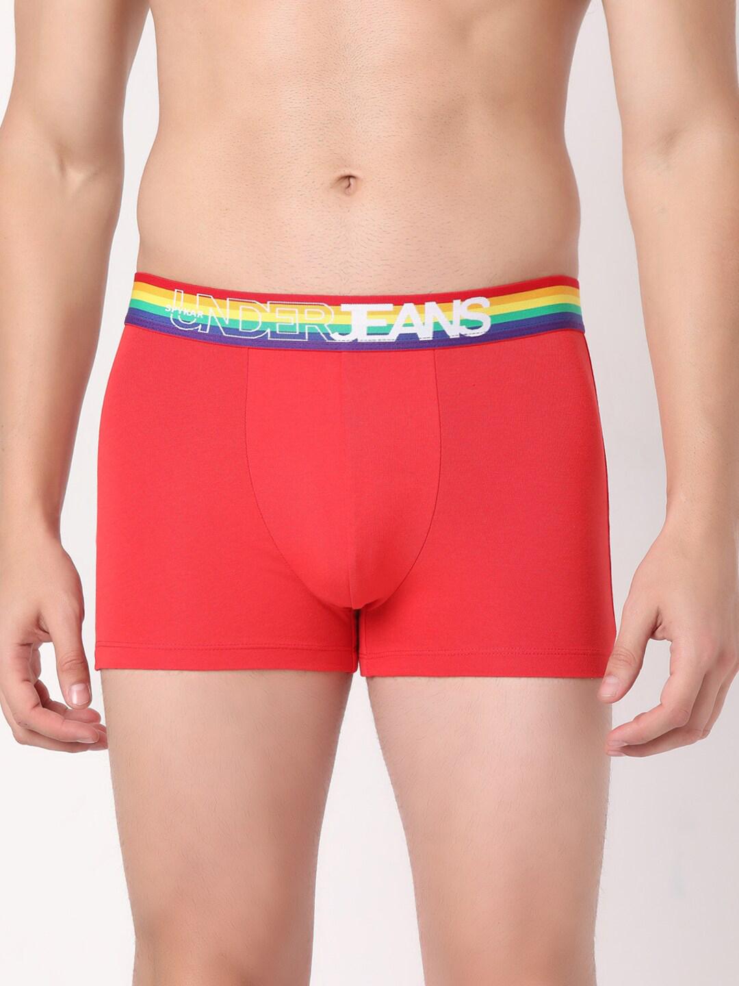 Buy Underjeans By Spykar Men Cotton Blend Trunk - - Apparel for Men