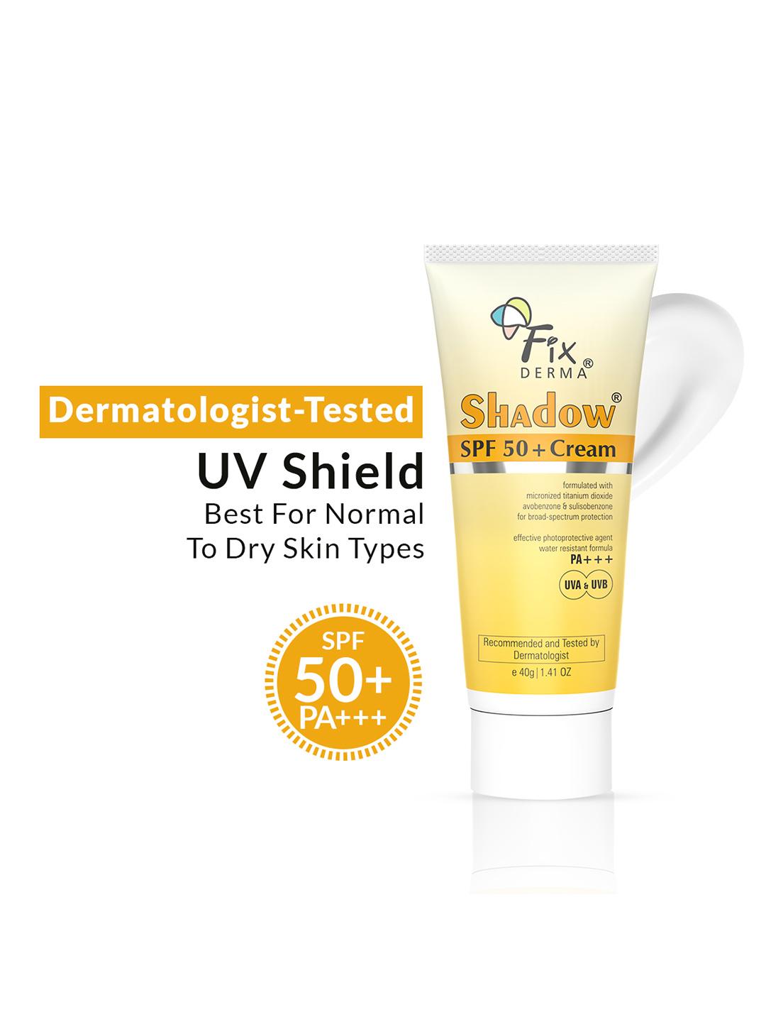 Buy FIXDERMA Shadow Sunscreen SPF 50+ Cream For Dry Skin With PA ...