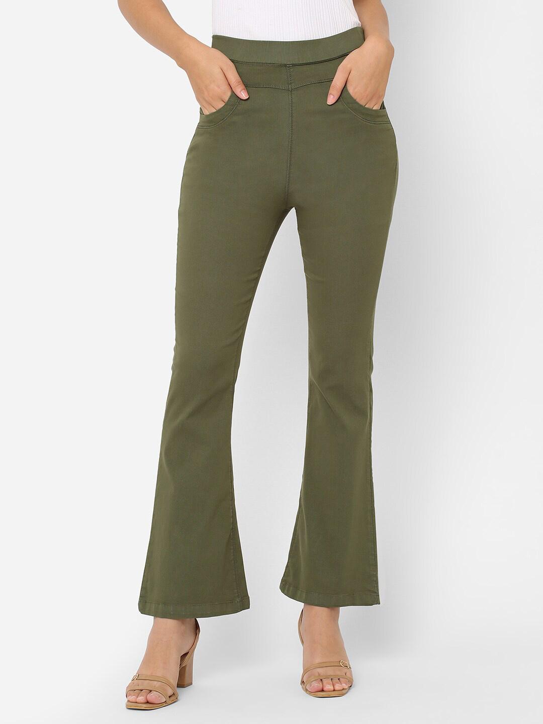 Olive Regular Fit Jeggings main image 1