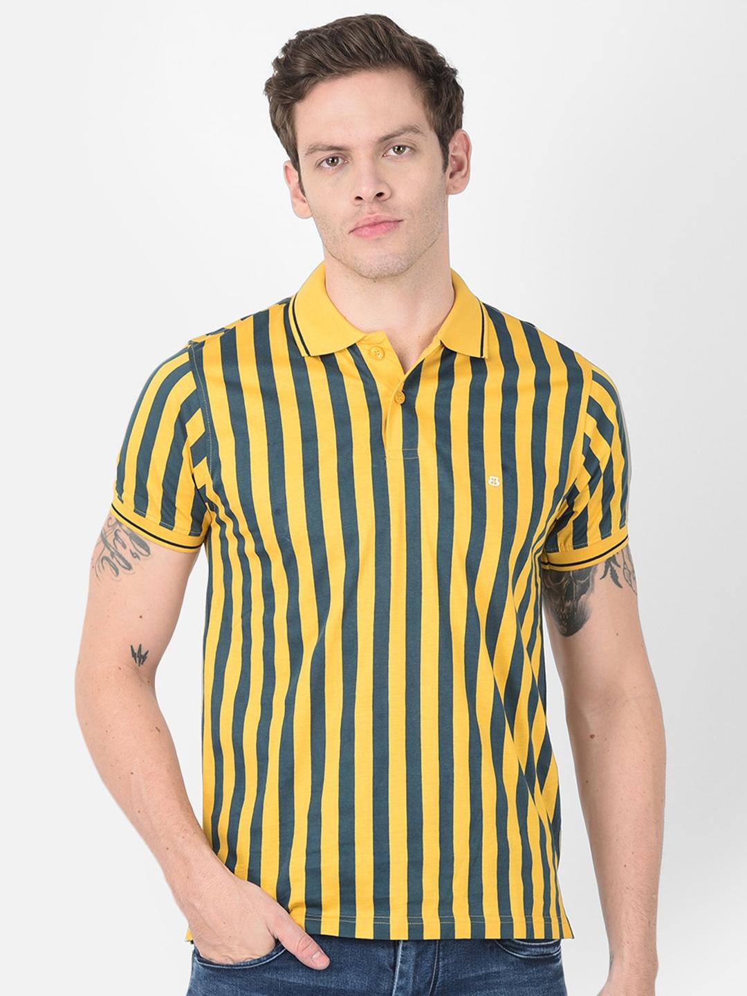 Yellow Stripe Polo T-shirt main image 0