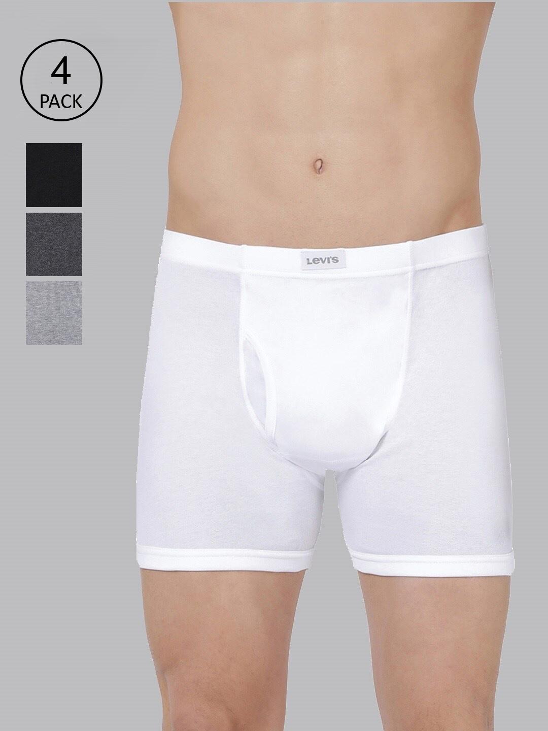 Buy Levis Men Pack Of 3 Pure Cotton Long Length Trunk With Ultrasoft Waistband - - Apparel for Men