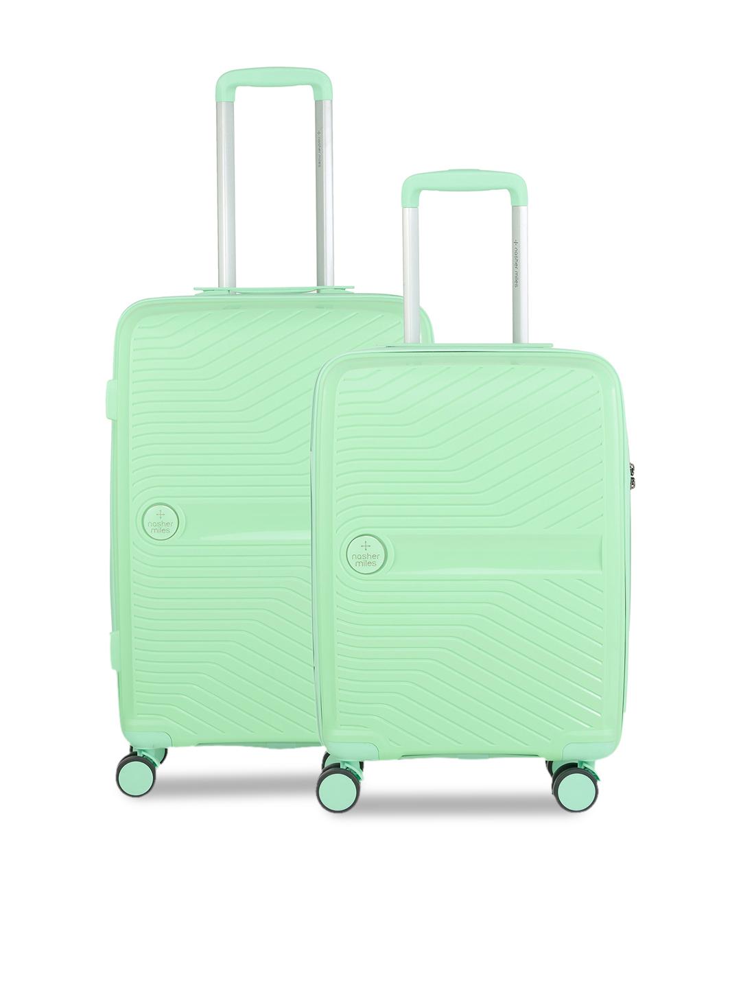 Buy Nasher Miles Set Of 2 Mint Green Bruges Hard Side Luggage 55cm & 65cm - - Accessories for Unisex