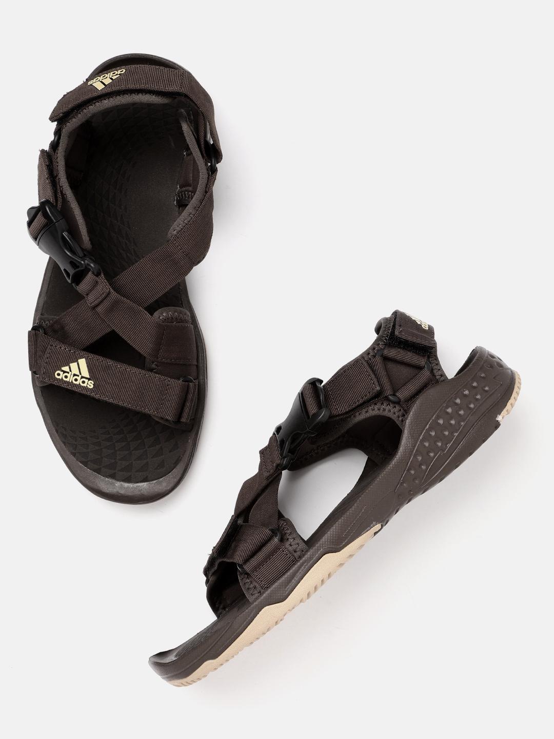 GG x Adidas Men's Sandals Slide Brown Canvas 558910