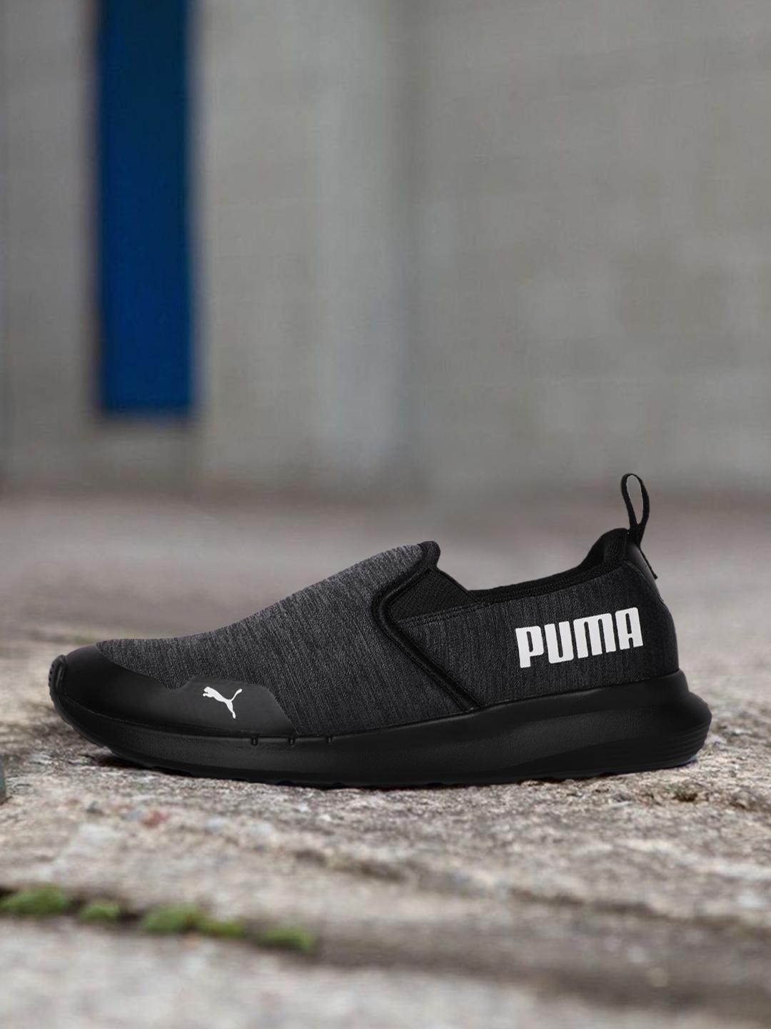 Buy Puma Men Charcoal Grey Melange Turf Slip On Regular Running Shoes -  - Footwear for Men