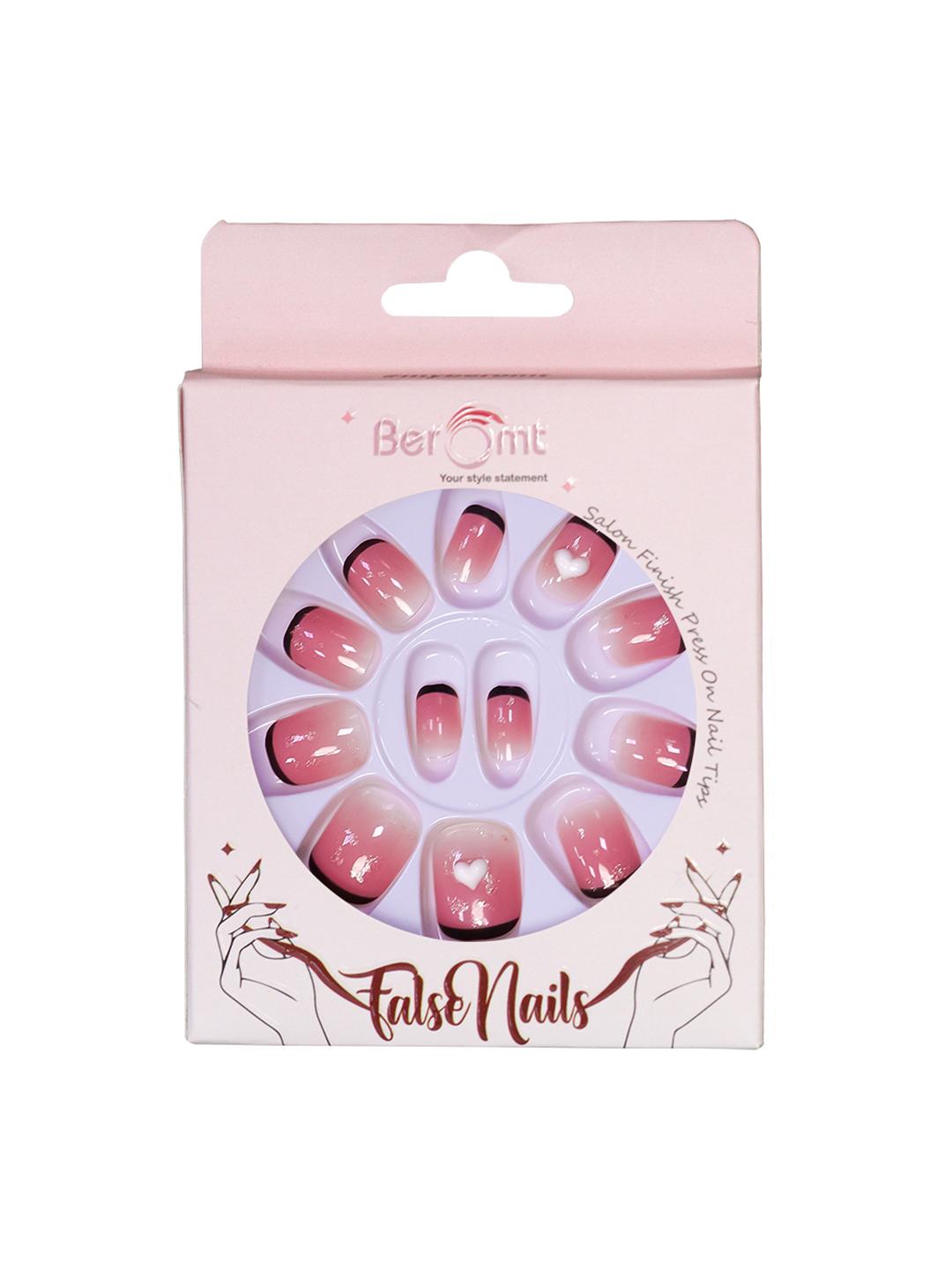 Buy BEROMT 12 Pcs Long Lasting Reusable Lightweight Salon Finish Press On Nail Tips Shade 168 - - Personal Care for Women