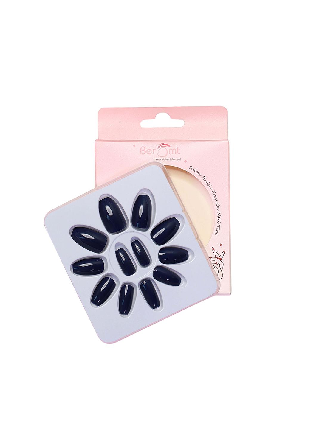 Buy BEROMT Salon Finish Premium Glossy Press On False Nail Tips Kit   Shade 359 -  - Personal Care for Women
