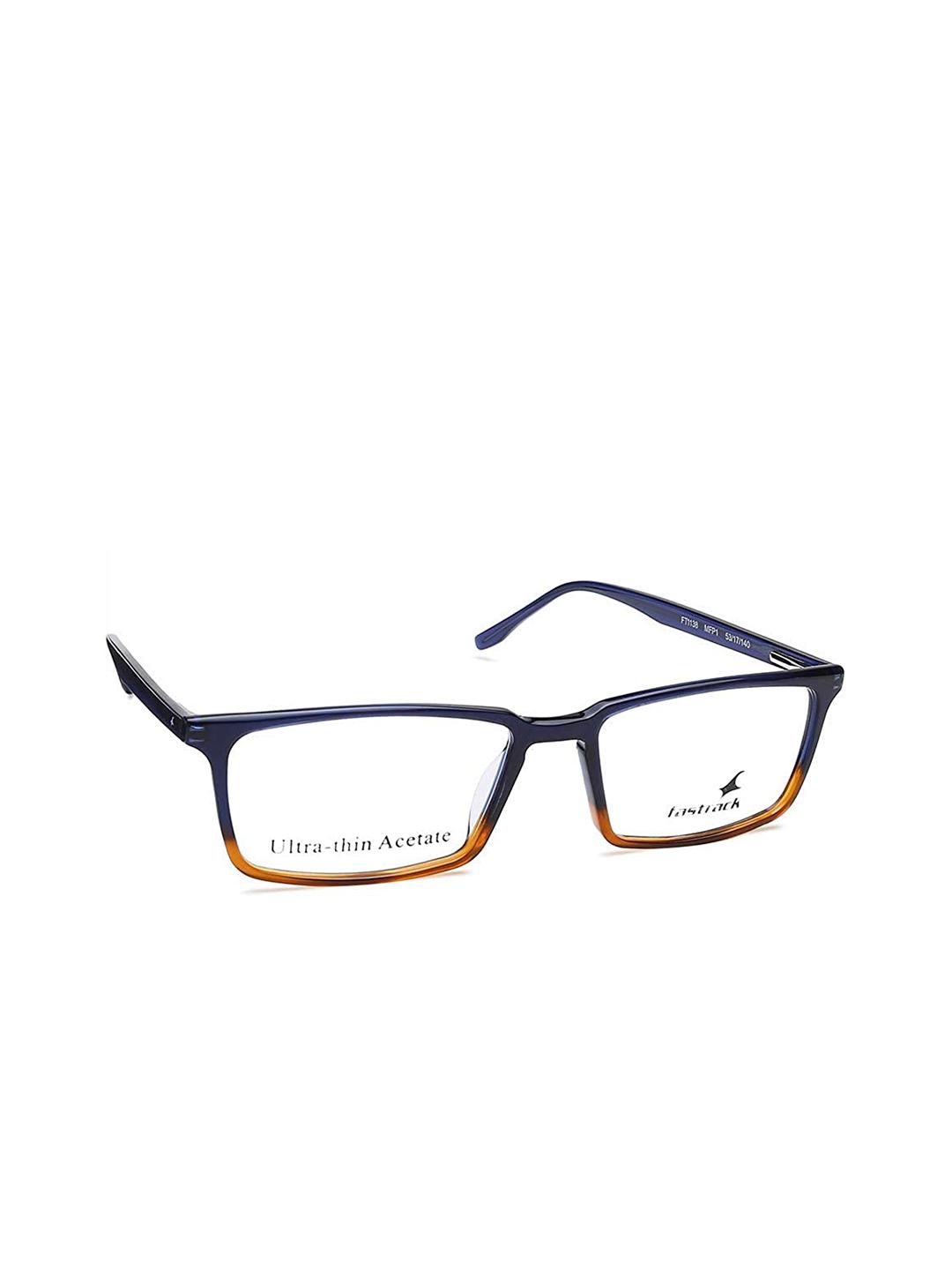 Buy Fastrack Unisex Blue & Yellow Full Rim Rectangle Frames - Frames ...