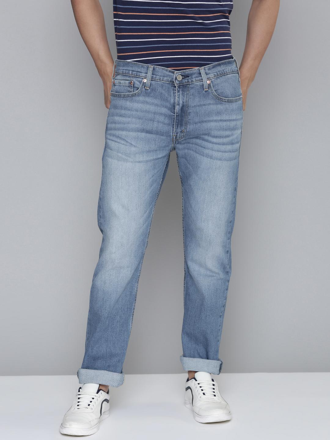 Buy Levis Men Blue 513 Slim Fit Light Fade Jeans - Jeans for Men ...
