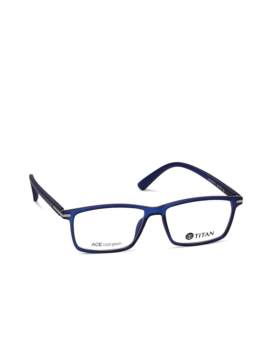 Buy Titan Blue Full Rim Rectangle Frames TA0043UFP1 - Frames for Unisex ...
